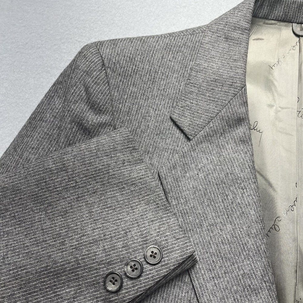 New Givenchy Blazer Pure Wool Sport Coat Gray Suit Jacket Luxury Old Money 38